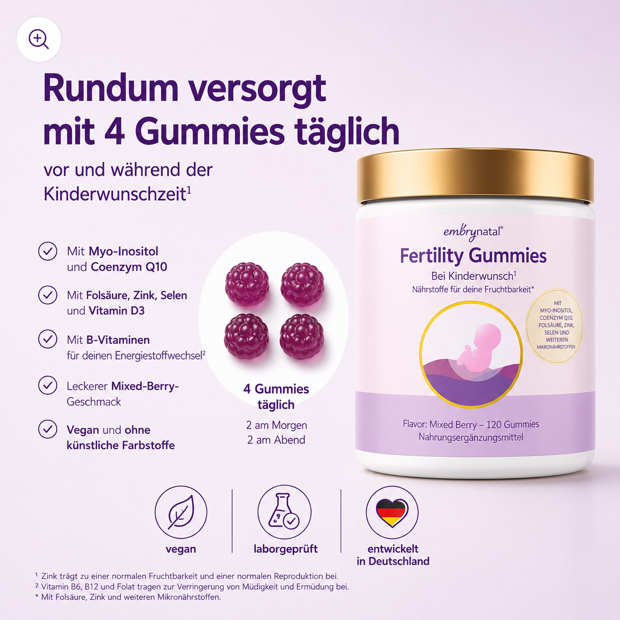 Embrynatal® Forte Fertility Gummies